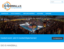 Tablet Screenshot of ighandball.de